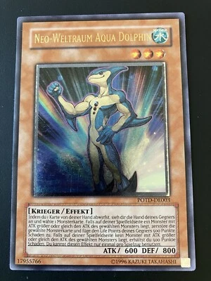 Neo Weltraum Aqua Dolphin POTD-DE003 Ultimate Rare Near NM/NM- YuGIOh Los1 - Bild 1 von 4