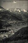 St. Moritz Schweiz Graubünden 1912 Bad und Dorf Panorama Alpenkette Alpen Berge