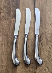 Gorham Georgetown Glossy 3 Pc Dinner Knives Stainless Flatware Japan/Korea - Picture 1 of 9
