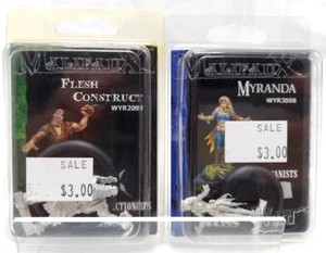 Paquete de 2 mini peltres Malifaux de Wyrd Games - Flesh Construct & Myranda - Imagen 1 de 4