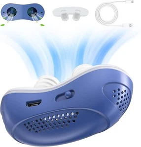 Electric Anti Snore Stopper Device Sleeping Help Smooth Breathing Nasal Machine - Picture 1 of 10