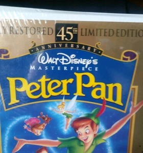 NEW! SEALED! WALT DISNEY PETER PAN VHS 45th Anniversary Masterpiece Collection - Picture 1 of 11