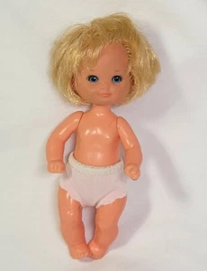 5 Zoll Mattel blonde Kleinkind Baby Puppe 1976 - Bild 1 von 4
