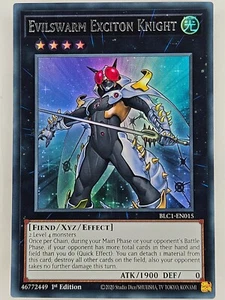 Yu Gi Oh - BLC1-DE015 Evilswarm Exciton Knight - Silber Ultra Rare - Bild 1 von 5