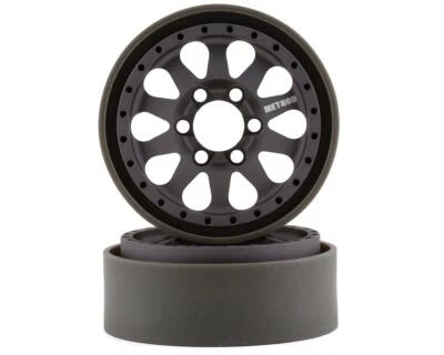 Vanquish Products Method 101 V2 1.9" Beadlock Crawler Wheels (Grey/Black) (2) - Image 1 of 4