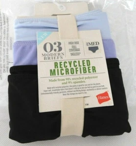 Hanes Women's Modern Briefs 3 Pair Pack Full Rise Underwear Size M - Picture 1 of 4