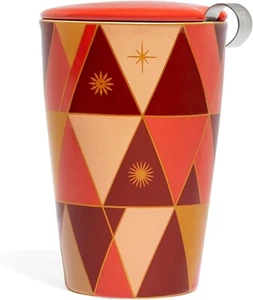 Tee Forte Kati Tasse Warming Joy, Keramik Teeei Tasse mit Teeei Korb und - Bild 1 von 4