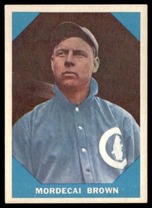 1960 Fleer Baseball Greats #9 Mordecai Brown VG-EX-B108R12