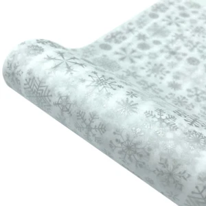 10Pcs Tissue Wrapping Packaging Paper Snowflake Xmas DIY Craft Flower Gift Decor - Picture 1 of 11