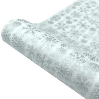 10Pcs Tissue Wrapping Packaging Paper Snowflake Xmas DIY Craft Flower Gift Decor - Image 1 of 4