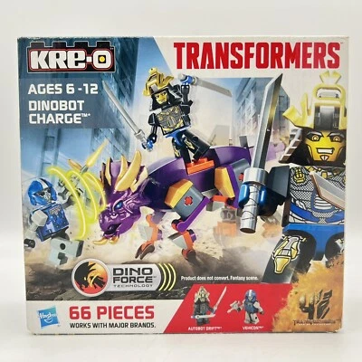 KRE-O TRANSFORMERS DINOBOT CHARGE #A6949 66 PIECE SET - NEW - Image 1 of 4
