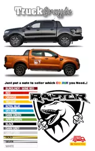 RAPTOR Pick up 4x4 GRAFICA VEICOLI DECALCOMANIE ADESIVI x2 adatti a tutti i CAMION GRAFICA - Foto 1 di 3