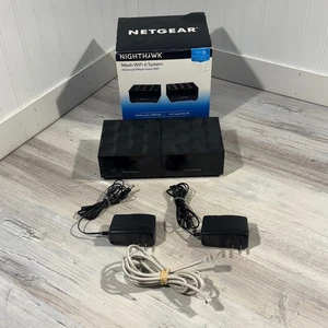 Sistema de enrutador de malla de doble banda NETGEAR Nighthawk MK62 AX1800 Wi-Fi 6 paquete de 2 - Imagen 1 de 10