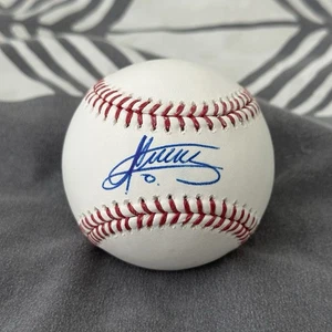 Andres Gimenez Guardians Blue Jays Autographed Signed Manfred New Baseball - Picture 1 of 3