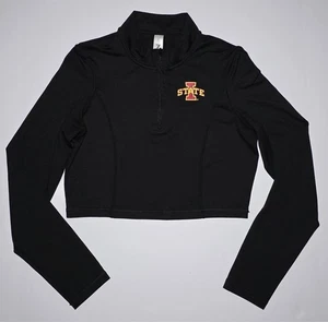 Zoozatz Womens Iowa State Cyclones Black 1/2 Zippered Pullover Sizes Large - Picture 1 of 11