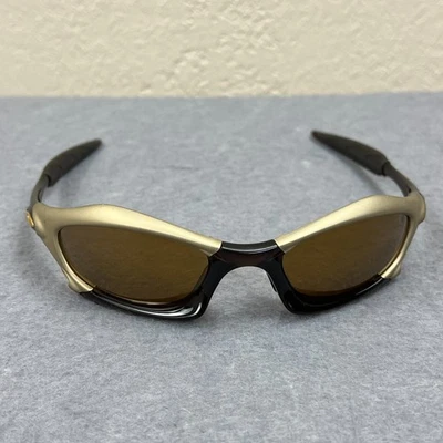 Oakley Splice Platinum Rootbeer Frame Gold Iridium Lens 03-722 Gold Icons USA - Image 1 of 4