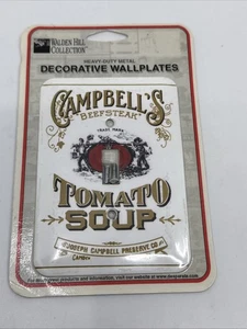 Coperchio piastra interruttore luce metallo resistente Campbell's Tomato Soup 2001 nuovo - Foto 1 di 3
