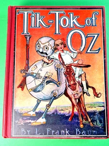 Vintage Tik-Tok of Oz by L. Frank Baum Book B&W Illustrations VG Condition 1914 - Foto 1 di 18