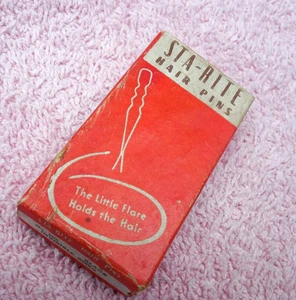 Vintage Sta-Rite Invisible Sizes Hair Pins - No. 605 - Made in Shelbyville, IL - Bild 1 von 3