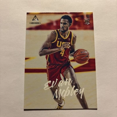 Evan Mobley | 2021 Chronicles Luminance Draft Picks | RC #77 - Image 1 of 2