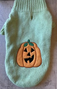 MAGLIONE HALLOWEEN DOGGY CON ZUCCA RICAMATA TAGLIA SMALL - Foto 1 di 5