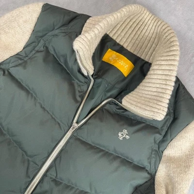 Louis Castel Puffer with Knit Sleeves Jacket Womens Med Golf Athletic Casual - Image 1 of 4