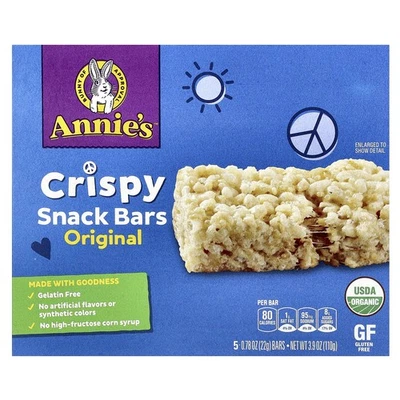 Crispy Snack Bars, Original, 5 Bars, 0.78 oz (22 g) Each - Image 1 of 3