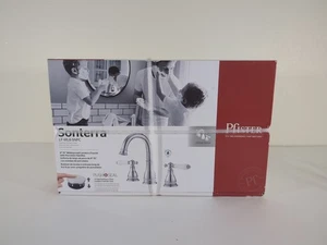 Grifo de baño Price Pfister - 8 pulgadas, 3 orificios, amplia extensión - Sonterra - Cromo - Imagen 1 de 6