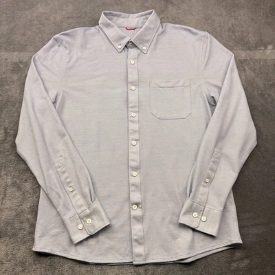 Western Rise Limitless Shirt M Mens Blue Merino Wool Blend Casual Medium Travel - Image 1 of 4