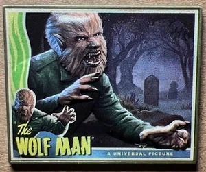 UNIVERSAL STUDIOS EXCLUSIVE UNIVERSAL MONSTERS THE WOLFMAN POSTER PIN SOLD OUT - Picture 1 of 2