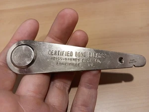 Certified Bond Cigars Reiss-Dabney Cigar Co Louisville KY Cigar Box Opener  - Picture 1 of 7