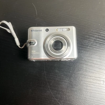 Polaroid I534 5.0MP Digital Camera Silver 3 X Super Zoom Used No Tested - Image 1 of 4