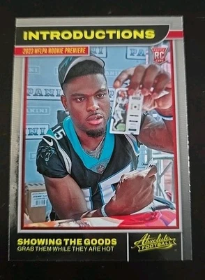 2023 Panini Absolute - Introductions #5 Jonathan Mingo Rookie Panthers  - Image 1 of 2