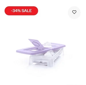Tupperware Gefrierbehälter Eis Kristall Eiswürfler G39 lila 14 Eiswürfel - Bild 1 von 1