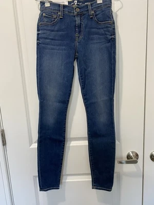 7 For All Mankind Women's Ankle Gwenevere Skinny Jeans Size 25W 28L - Image 1 of 4