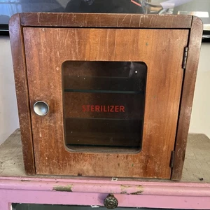 Antique Wooden Sterilizer Cabinet - Bild 1 von 9