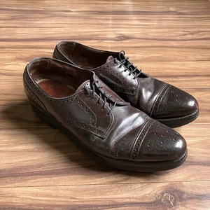 Allen Edmonds Zapatos Para Hombres 11.5 Cuero Marrón Sanford Puntera Oxford Zapato de Vestir - Imagen 1 de 11