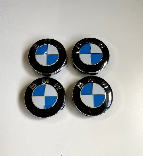 Tapacubos centrales de rueda originales 4 piezas 56 mm logotipo insignia emblema para BMW 36136850834 Foto 1 de 1