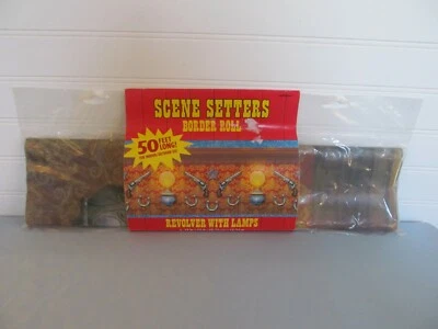 Escena Setters Border Roll 50 Pies Tema Occidental Revólver con Lámparas Foto 1 de 4