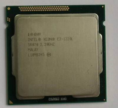 Intel Xeon E3-1220L 2.2GHz 3MB Cache Processor FCLGA1155 SR070 - Image 1 of 2
