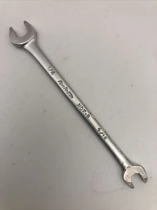 Vintage New Britain NDF-8 1/4"" x 3/16"" Doppel offenes Ende Offset-Schraubenschlüssel USA - Bild 1 von 5