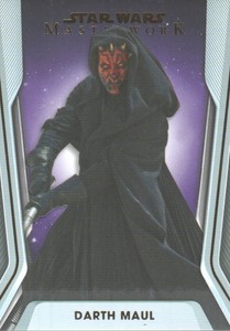 2021 Star Wars Masterwork Purple #28 Darth Maul /50