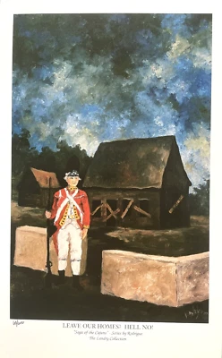 GEORGE RODRIGUE SAGA OF THE CAJUNS-LEAVE OUR HOMES #LTD. 8 X 12 1/4 W/COA - Image 1 of 4