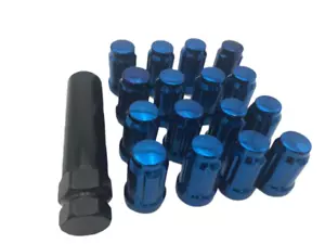 Spline Blue Locking Lug Nuts with Key Kawasaki Teryx KRX Yamaha YXZ1000R RMAX - Bild 1 von 1