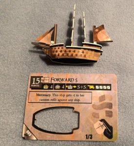 Pirates CSG Mysterious Islands Assembled Uncommon Mercenary Ship FORWARD 009 - Picture 1 of 5