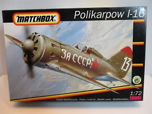 Matchbox Polikarpow I-16 Model Kit 1/72 #40019 SEALED - Picture 1 of 6