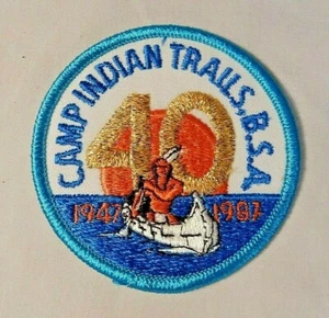 40th Anniversary Camp Indian Trails 3" Pocket Patch SINNISSIPPI Council - Picture 1 of 2