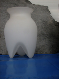 Lin Utzon Danmark Glas Vase matt white h 14,2 cm Rosendahl Denmark perfect mint