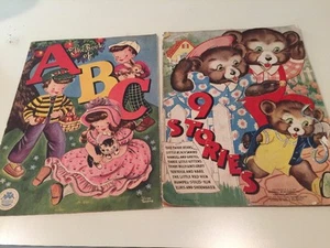 "9 STORIES" #3441 Merrill 1938  by Florence Salter And The Book Of Abc By Robbin - Picture 1 of 12