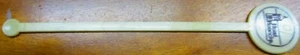 Hotel Roanoke Swizzle Stick, Off White with Brown printing, Roanoke, VA - Picture 1 of 3